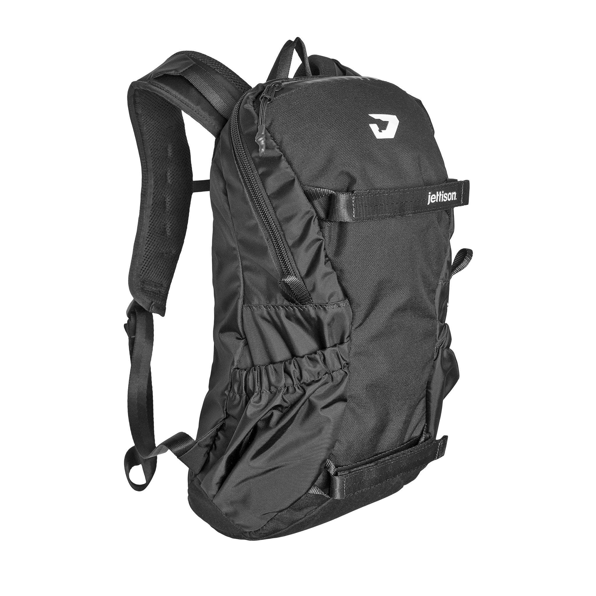 FalconTech 20L multi-functional daypack front 3/4 view - product color: black