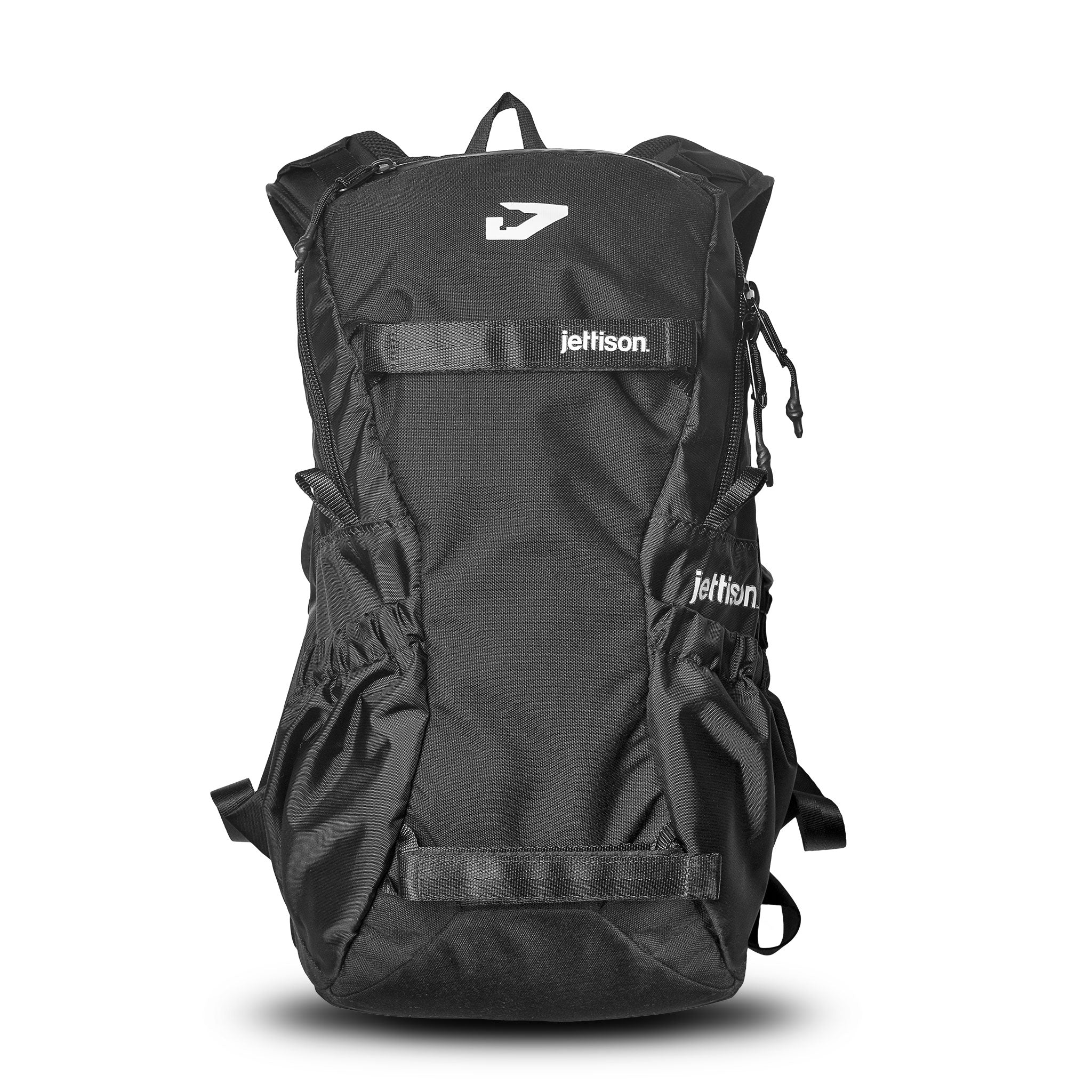 FalconTech 20L multi-functional daypack front view - product color: black