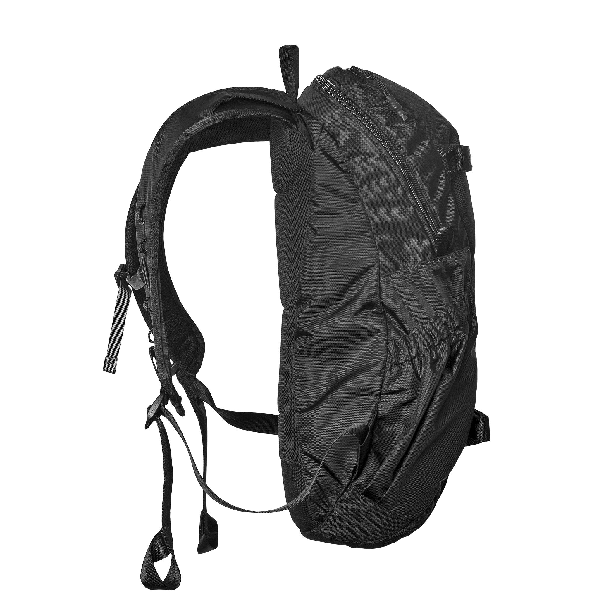 FalconTech 20L multi-functional daypack side view - product color: black
