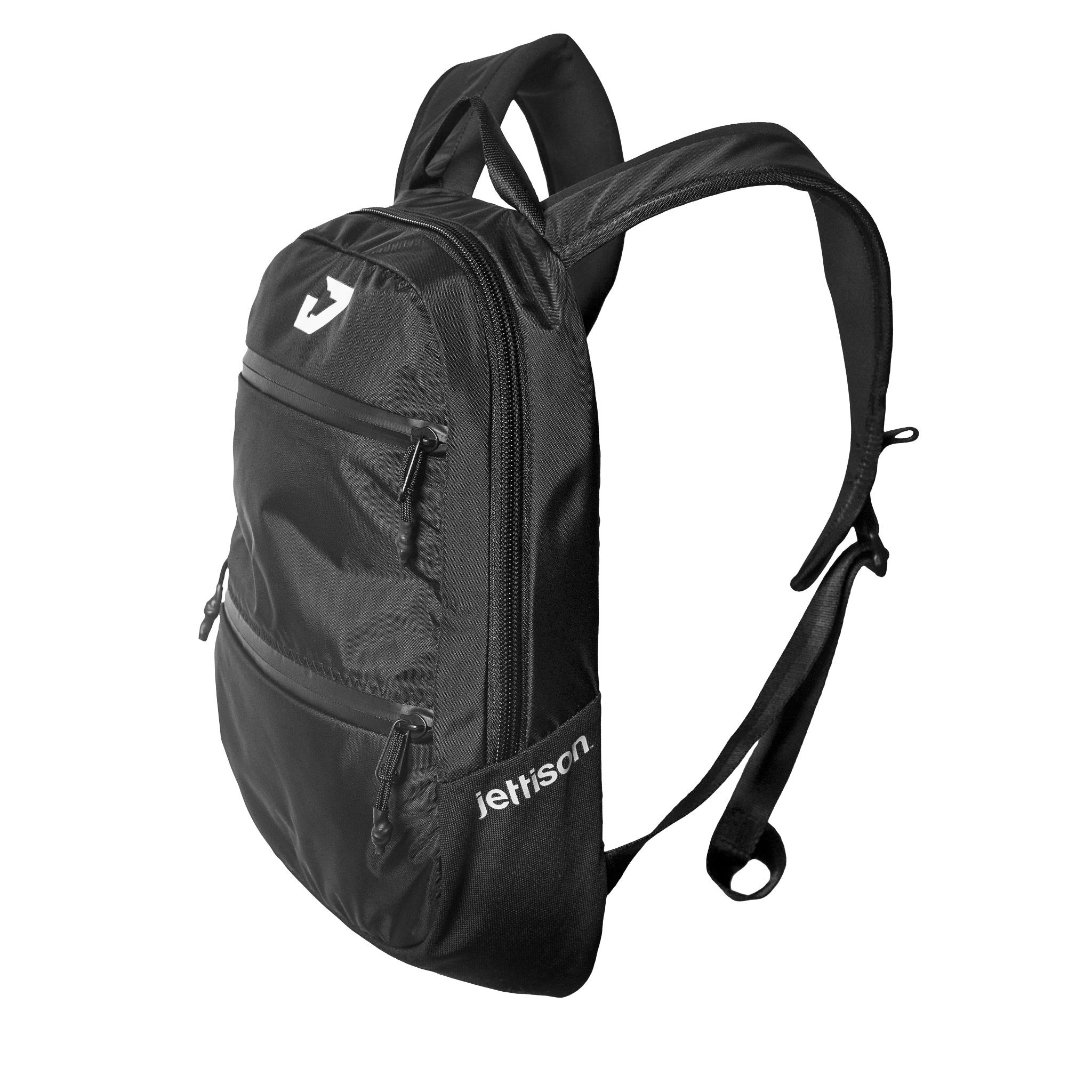 Jett Pack Carbon backpack front 3/4 view - color:black, capacity:15L