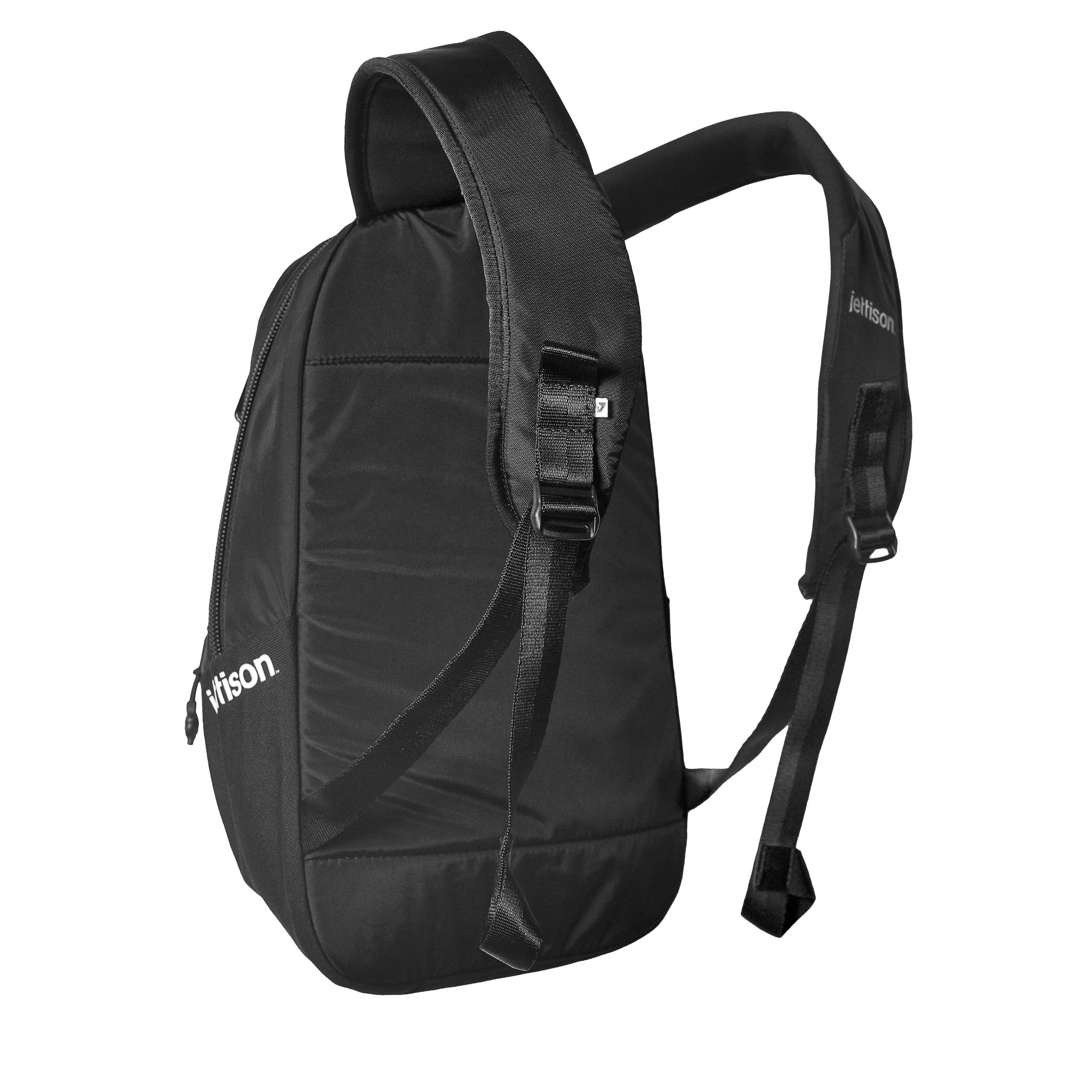 Jett Pack Carbon backpack back 3/4 view - color:black, capacity:15L 