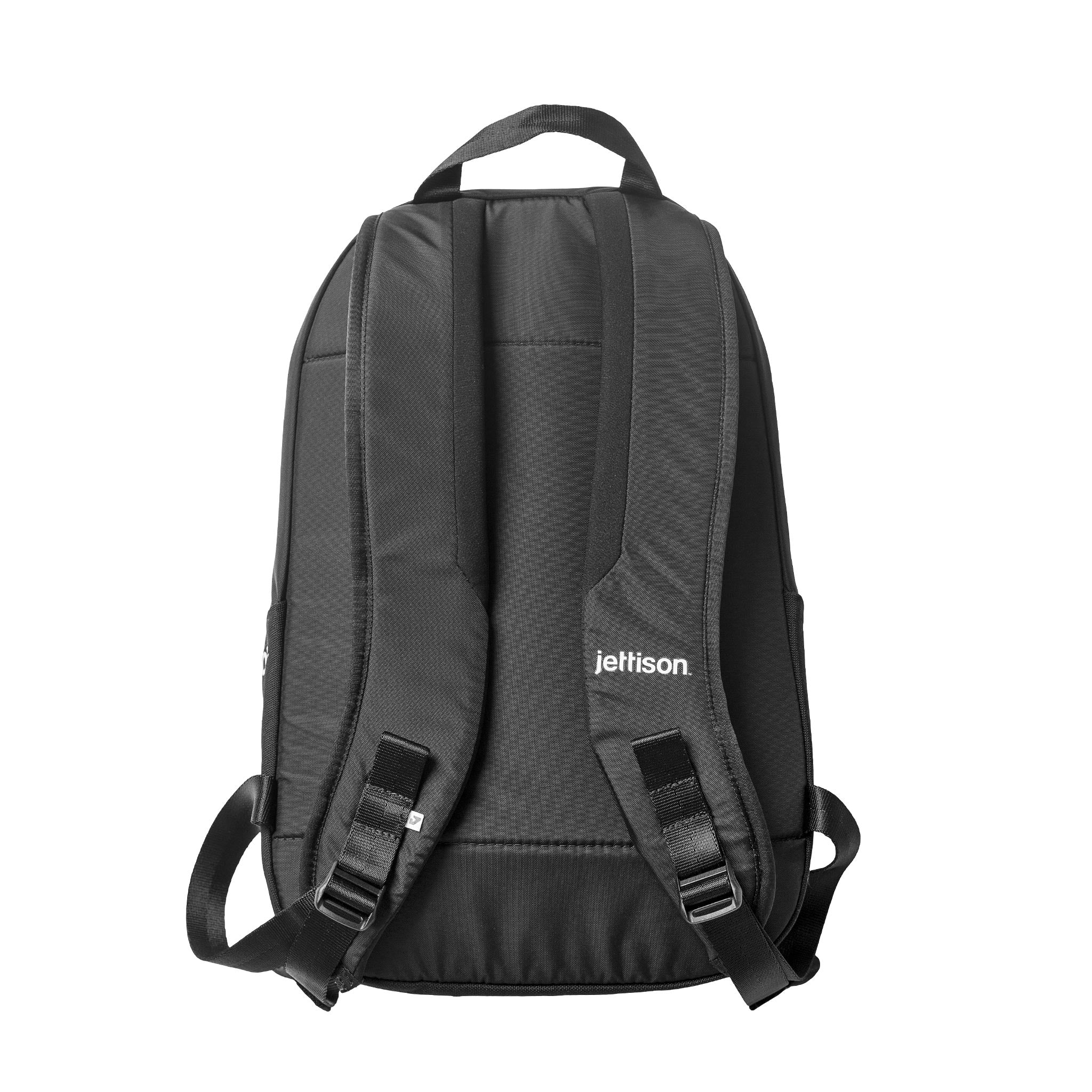 Jett Pack Carbon backpack back view - color:black, capacity:15L 